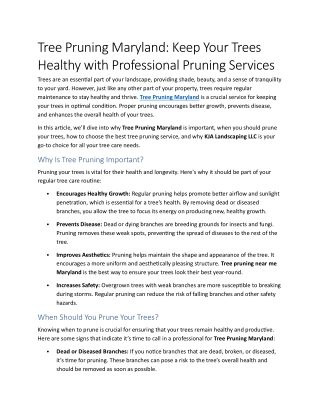 3- Tree Pruning Maryland Keep Your Trees Healthy with Professional Pruning Services