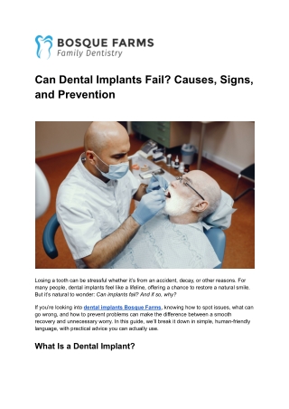 Can Dental Implants Fail_ Causes, Signs, and Prevention