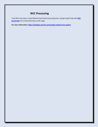 NVC Processing