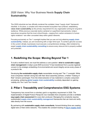 2026 Vision_ Why Your Business Needs Supply Chain Sustainability