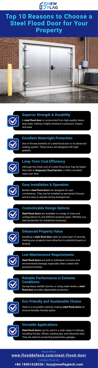Top 10 Reasons to Choose a Steel Flood Door for Your Property [Infographic]