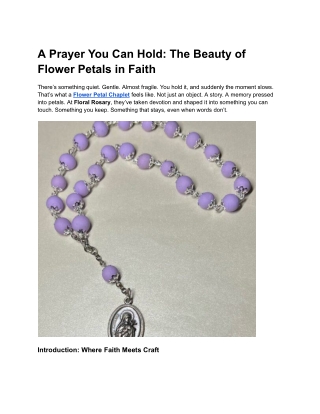 A Prayer You Can Hold_ The Beauty of Flower Petals in Faith