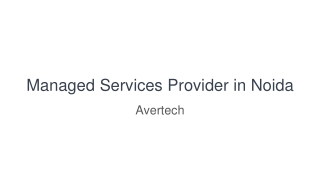 Managed Services Provider in Noida
