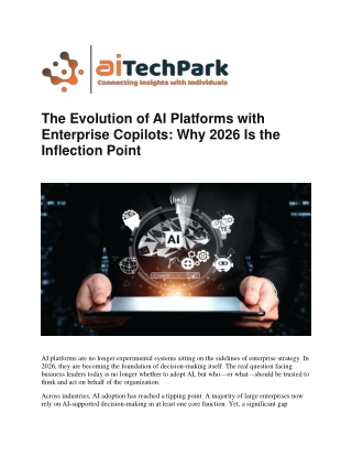 Evolution ai platforms enterprise copilots 2026 strategy