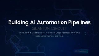 Building AI Automation Pipelines: Tools & Architecture
