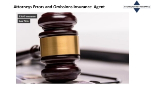 Attorneys Errors and Omissions Insurance  Agent