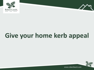 Give your home kerb appeal