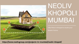 Neoliv Khopoli Mumbai 3.0 – Villa Plots