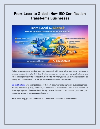 From Local to Global_How ISO Certification Transforms Businesses
