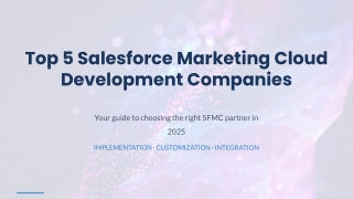 Top 5 Salesforce Marketing Cloud Development Companies