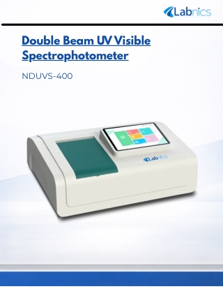 Double Beam UV Visible Spectrophotometer NDUVS 400-double beam