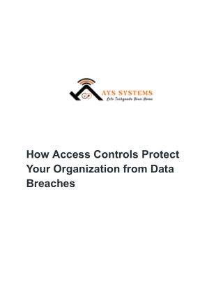 How Access Controls Protect Your Organization from Data Breaches