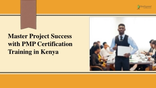 Master Project Success with PMP Certification Training in Kenya