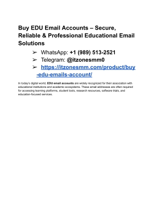 Top 8 Sites To Buy Edu Emails Accounts in 2026