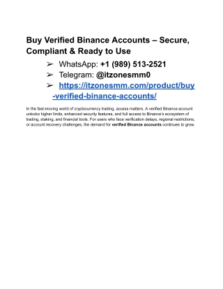 Is It Legal to Buy Verified Binance Accounts 2026 Guide