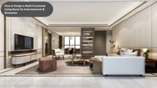 Smart Multi-Functional Living Room Design Ideas