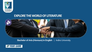 BA Honours in English Course | Duration & Career – Indira University