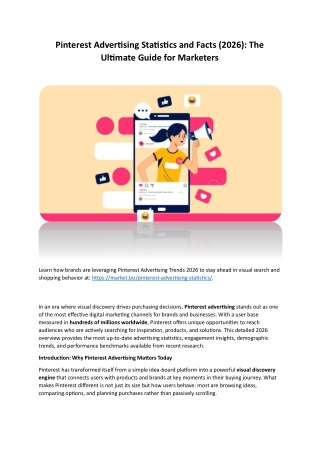 Pinterest Advertising Statistics and Facts