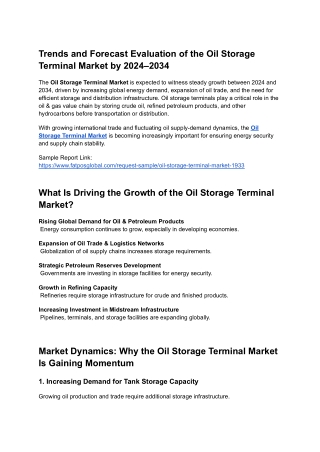 _Oil Storage Terminal Market