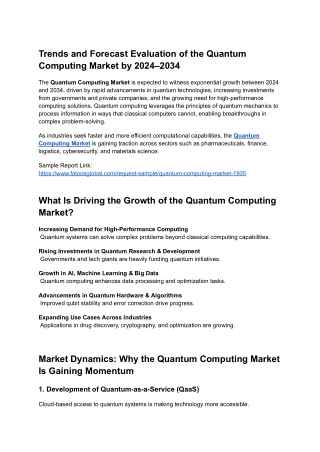 Quantum Computing Market