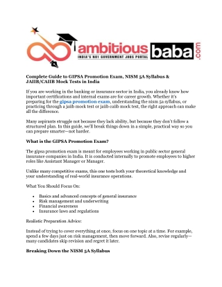 Jaiib Caiib Mock Test | JAIIB Exams