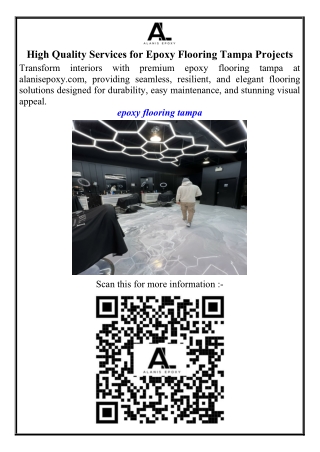 High Quality Services for Epoxy Flooring Tampa Projects