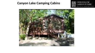 Canyon Lake Camping Cabins