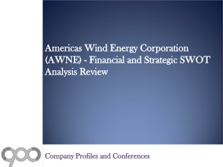 Americas Wind Energy Corporation (AWNE) - Financial and Str