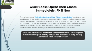 Simple Solutions for QuickBooks Opens Then Closes Immediately Issue