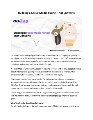 Building a Social Media Funnel That Converts