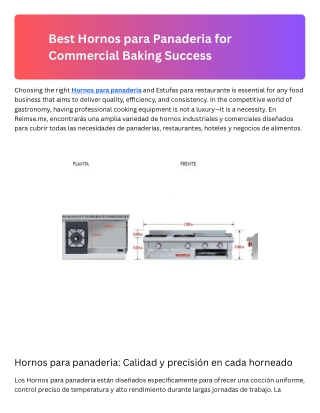 Best Hornos para Panaderia for Commercial Baking Success