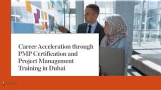 Career Acceleration through PMP Certification and Project Management Training in Dubai