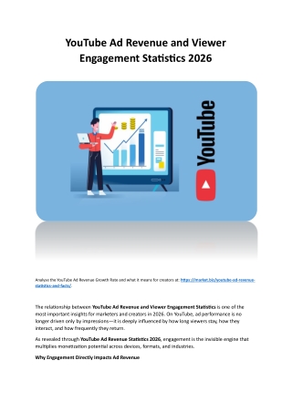 YouTube Ad Revenue and Viewer Engagement Statistics 2026