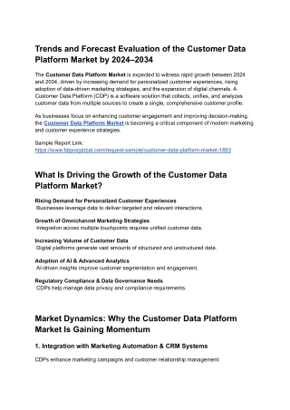 Customer Data Platform Market
