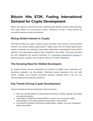 Cryptocurrency Development company