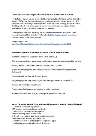Satellite Payload Market