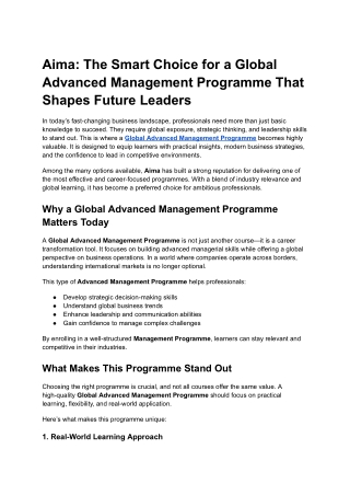 Aima_ The Smart Choice for a Global Advanced Management Programme That Shapes Future Leaders