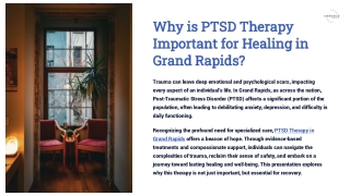 Why is PTSD therapy important for healing in Grand Rapids