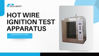 Hot Wire Ignition Test Apparatus