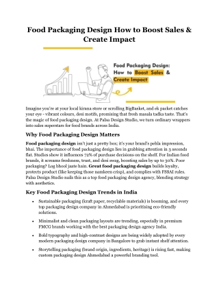 Food Packaging Design How to Boost Sales & Create Impact
