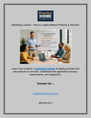 Marketing License – How to Legally Market Products & Services