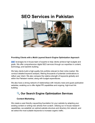 SEO Services in Pakistan