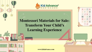 Montessori Materials for Sale Transform Your Child’s Learning Experience