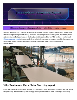 China product sourcing