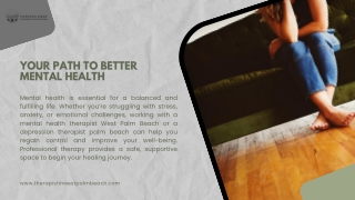 Mental Health Therapist West Palm Beach, Depression Therapist Palm Beach