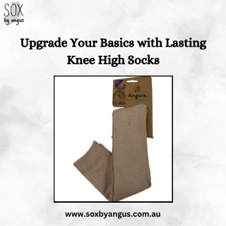 Upgrade Your Basics with Lasting Knee High Socks