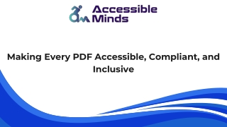 PDF Accessibility Testing & Remediation