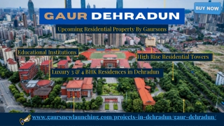 Gaur Upcoming Project in Dehradun Prime Location