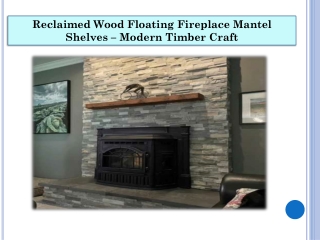 Reclaimed Wood Floating Fireplace Mantel Shelves – Modern Timber Craft