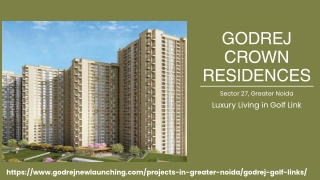 Godrej Crown Residences Greater Noida – Project Overview